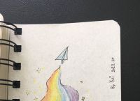 纸飞机简笔画涂色,纸飞机画法简笔画色