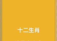 上打一生肖是什么