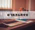 纸飞机怎么弄中文,纸飞机怎么弄中文版本