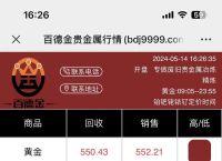 黄金价格今天报价,黄金报价今日 查询