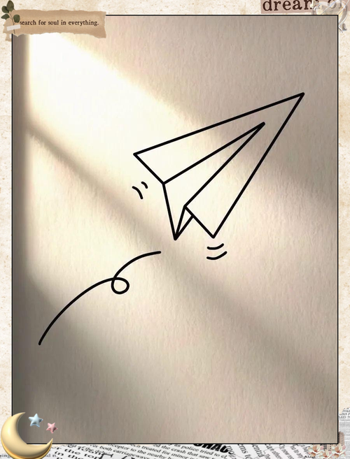 纸飞机简笔画立体感图片,纸飞机简易画法图片大全 简笔画