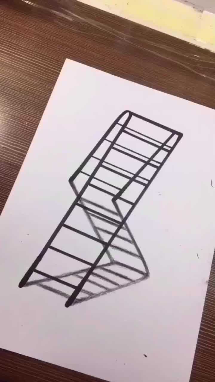 立体梯子怎么画,立体梯子怎么画教程 立体梯子怎么画,立体梯子怎么画教程