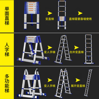 铝合金梯子价格图片伸缩,铝合金梯子价格图片 伸缩