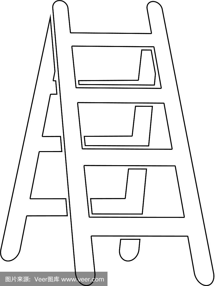 梯子图片卡通简笔画,梯子图片卡通简笔画大全