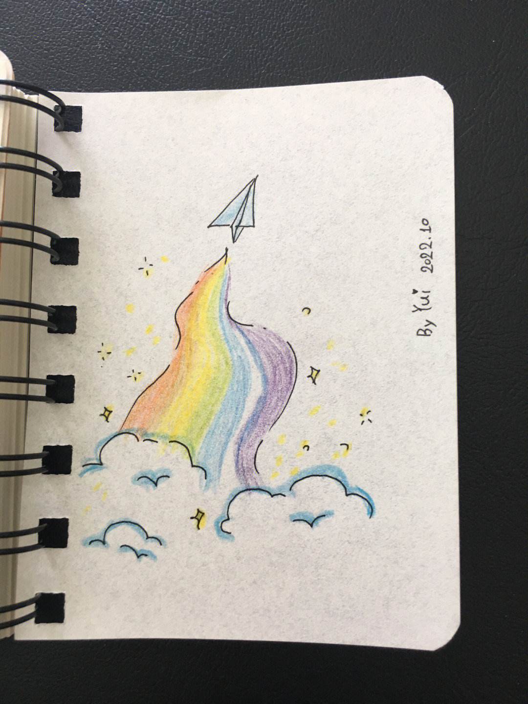 纸飞机简笔画涂色,纸飞机画法简笔画色