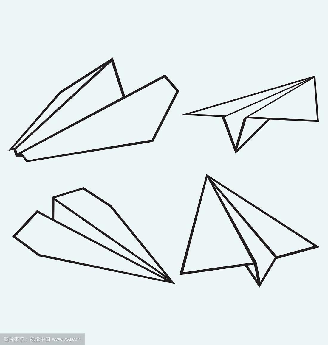 纸飞机简笔画向左飞,纸飞机简笔画教程八步